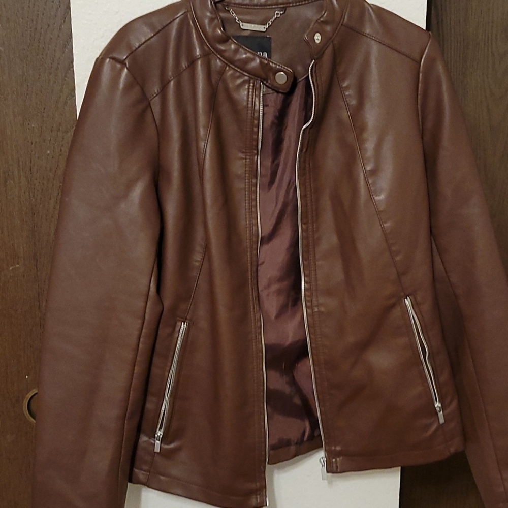 Ana fake leather jacket